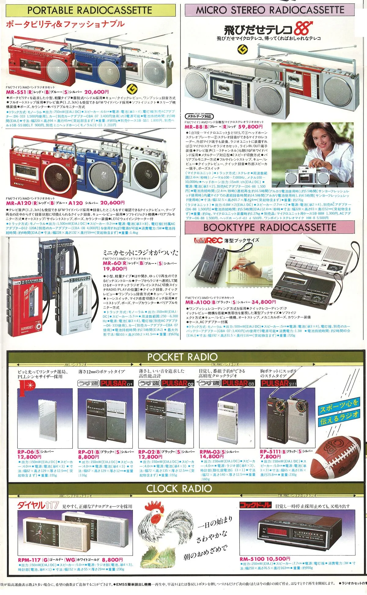 SANYO All Products Catalogue '82/1 — extra 8