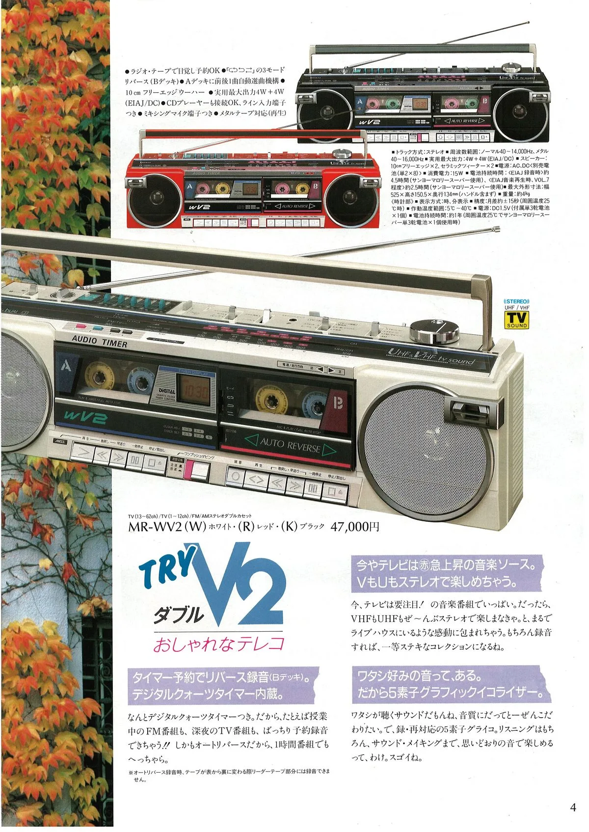 SANYO General Catalog, November 1985 — 5