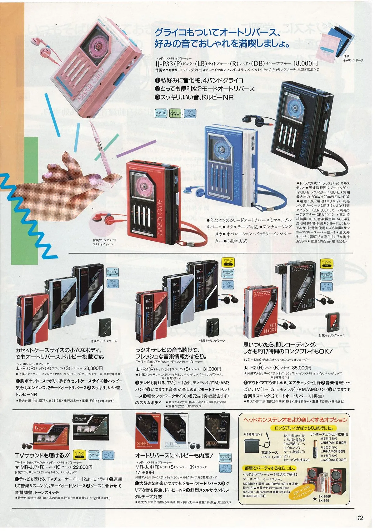 SANYO Full Line Catalog (March 1986) — 13