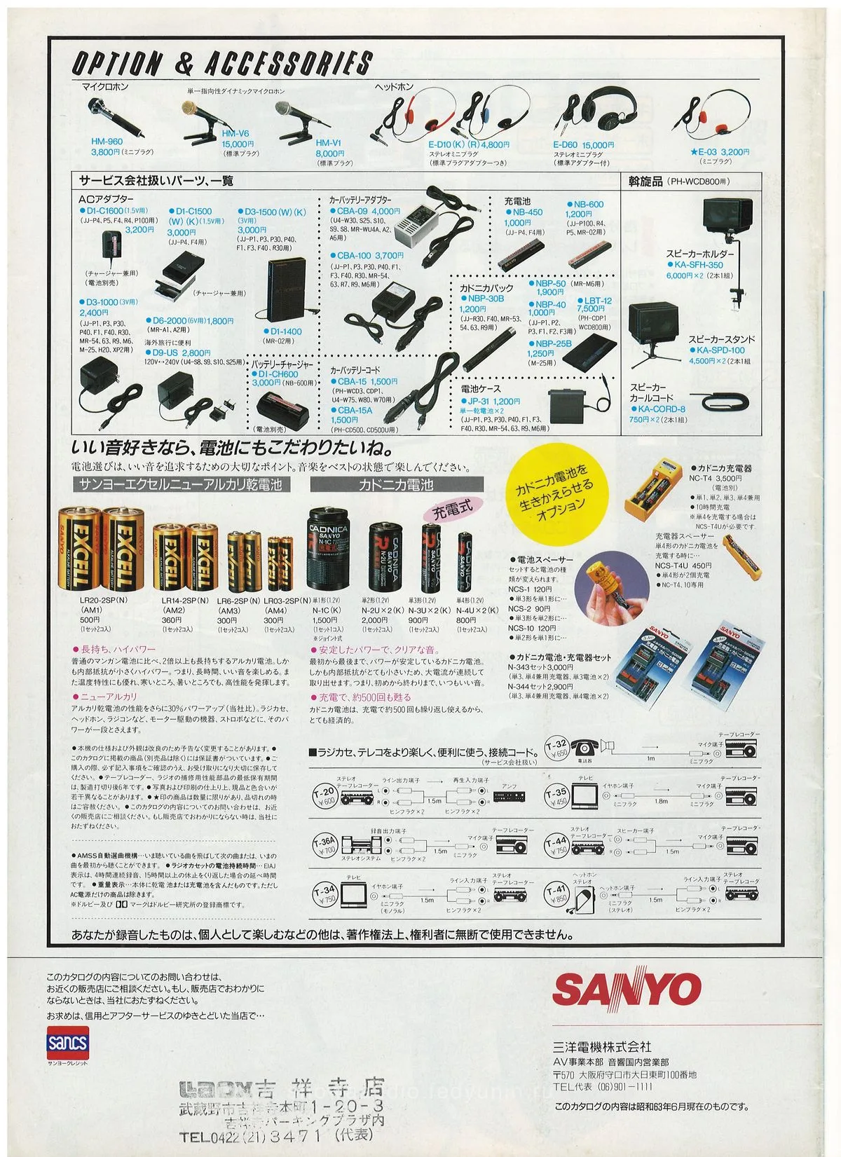 SANYO. Full Line Catalog, June 1988 — 24