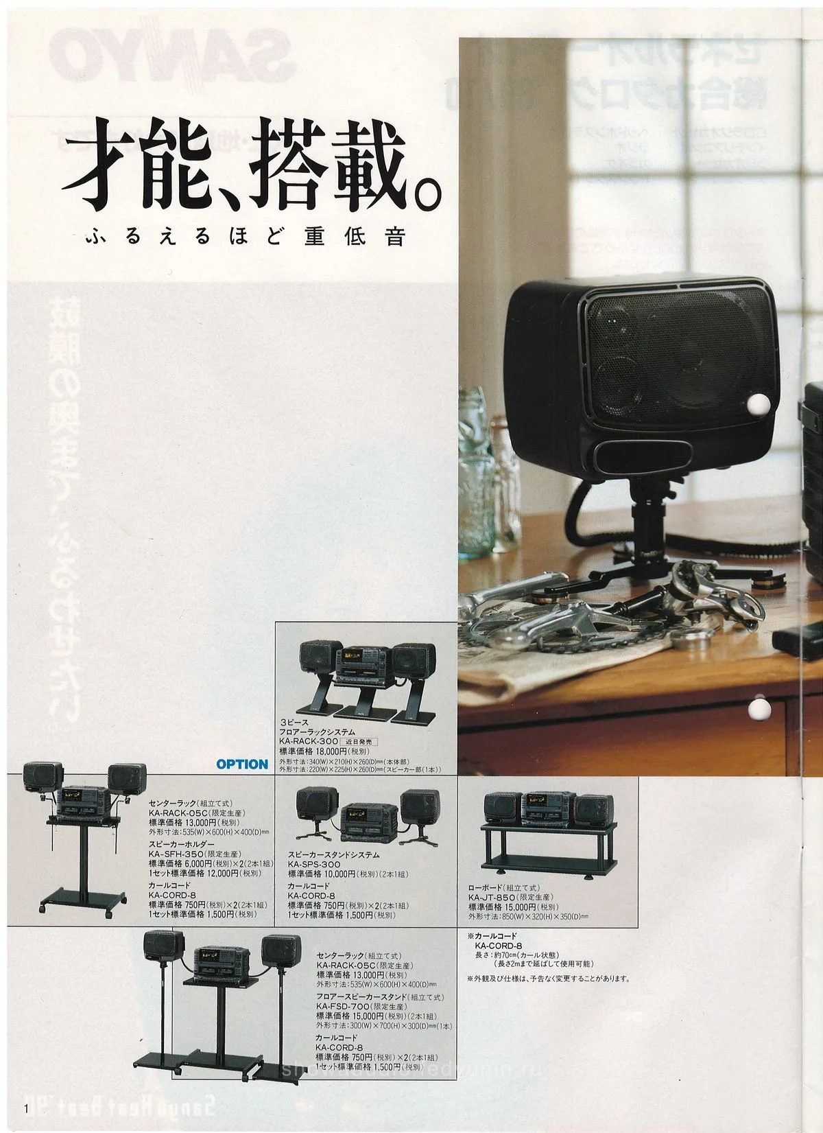 SANYO General Audio, October 1989 — 2