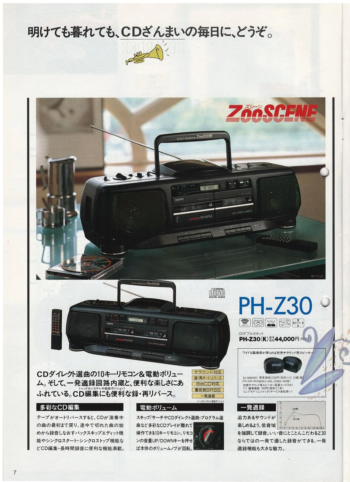 SANYO General Audio, October 1989 — 8