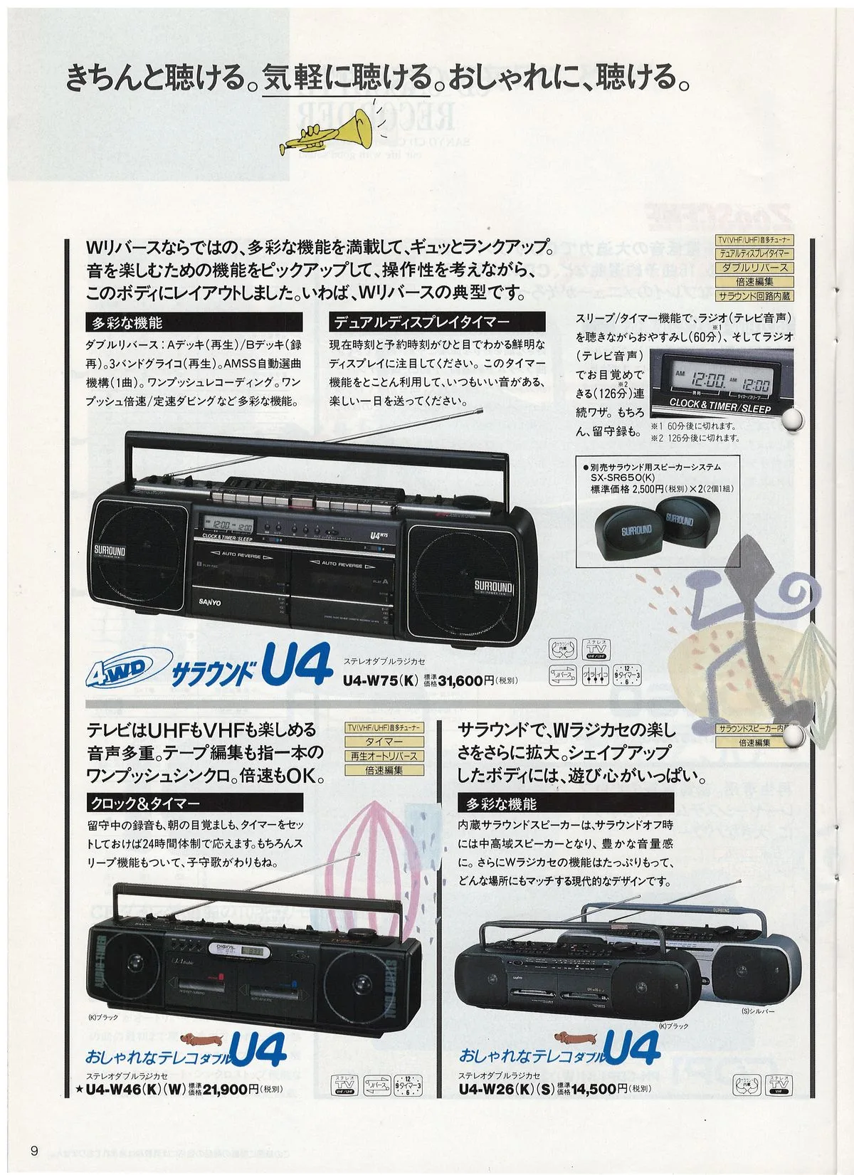 SANYO General Audio, October 1989 — 10