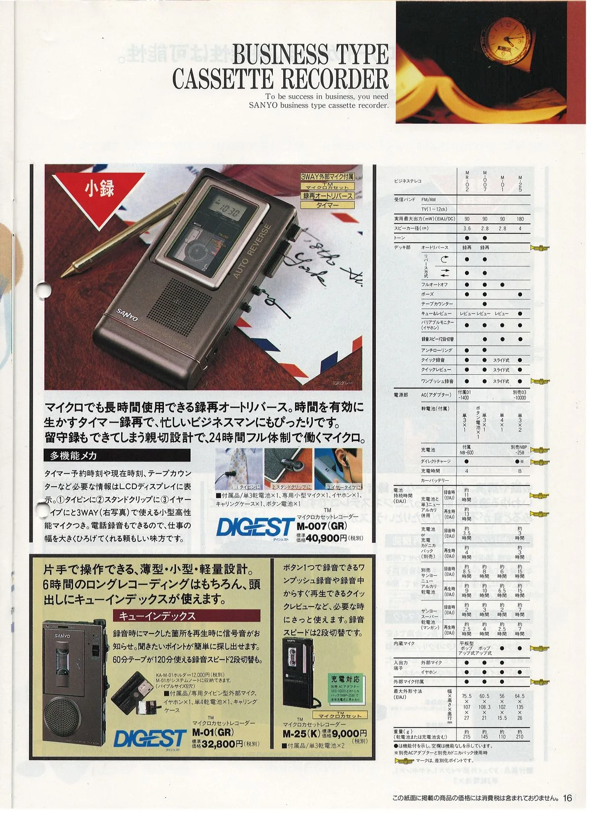 SANYO General Audio, October 1989 — 17