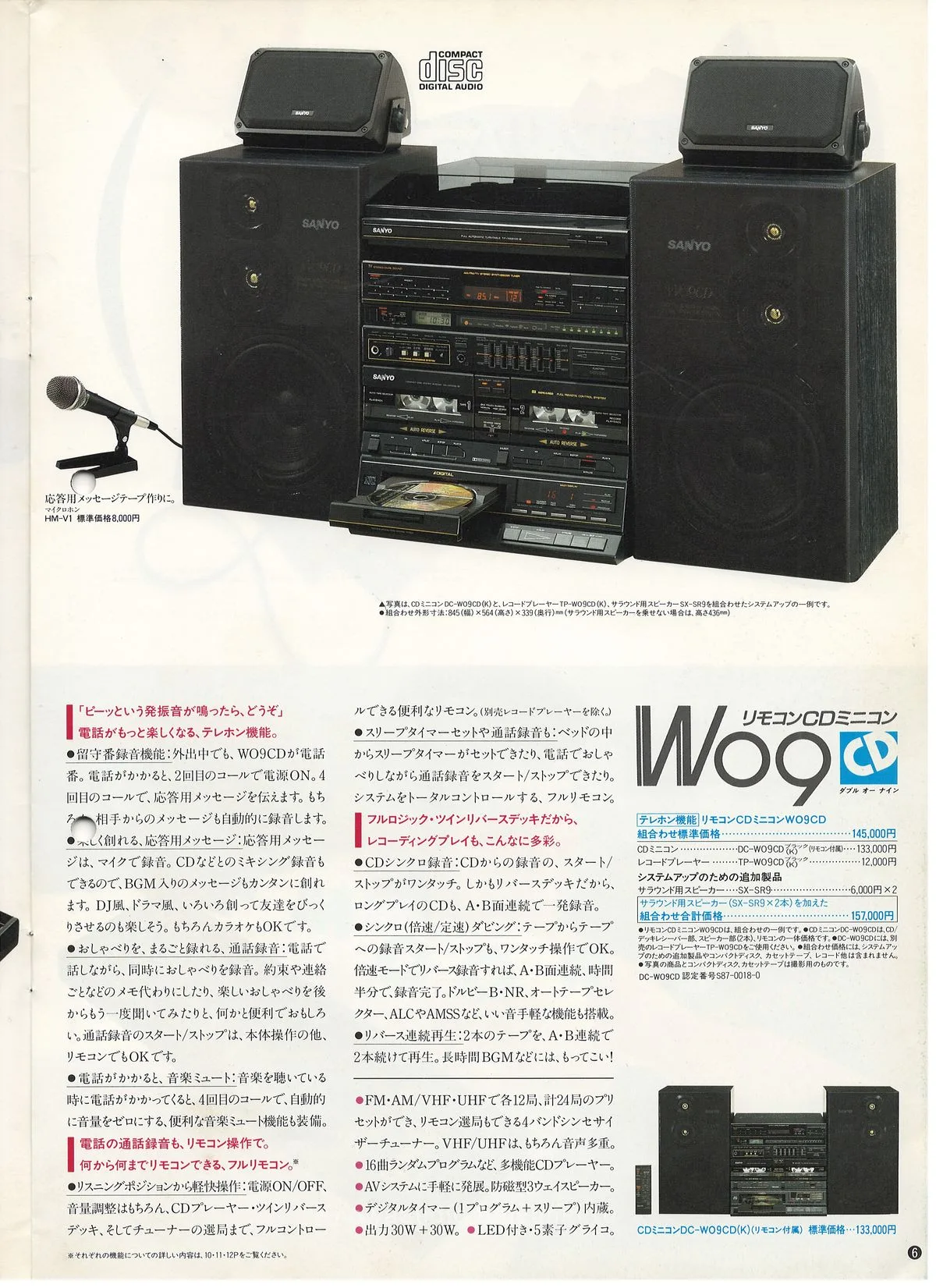 SANYO Audio System September 1987 — доп. 6
