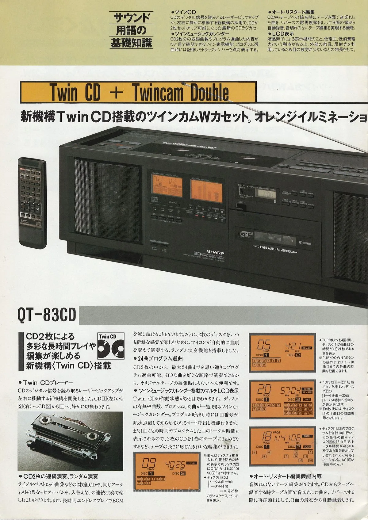 SHARP CD Boomboxes and Portables May 1988 — extra 3