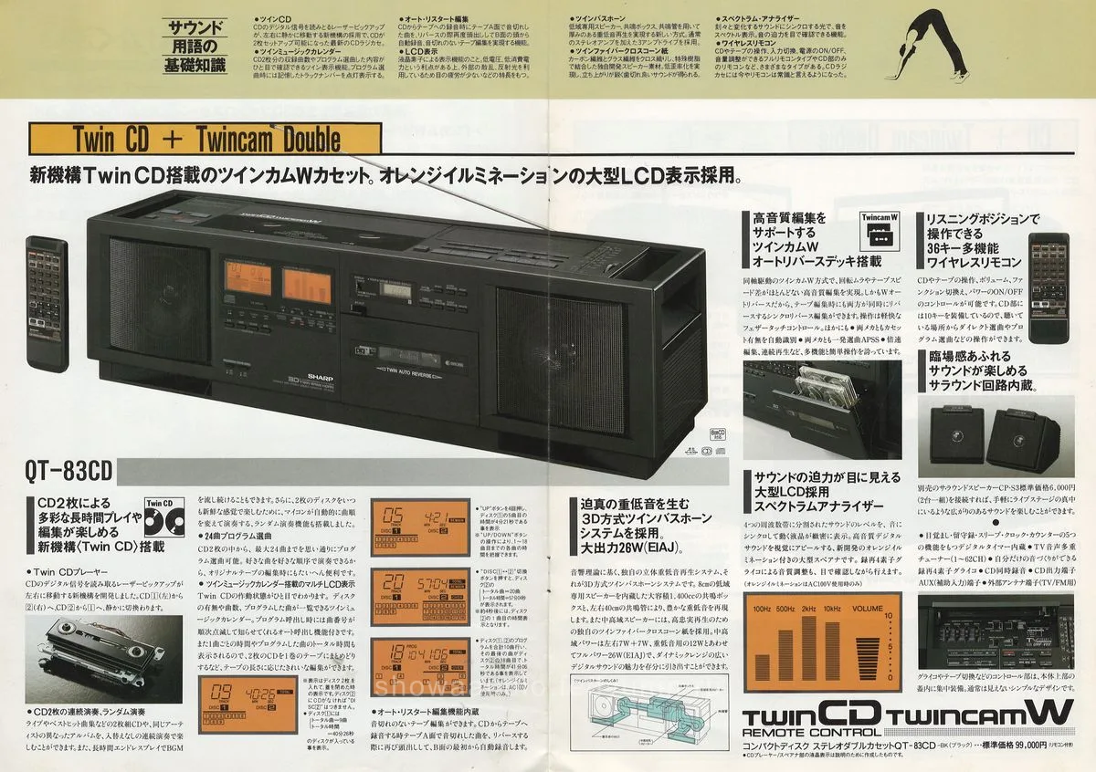 SHARP CD Boomboxes and Portables May 1988 — 3