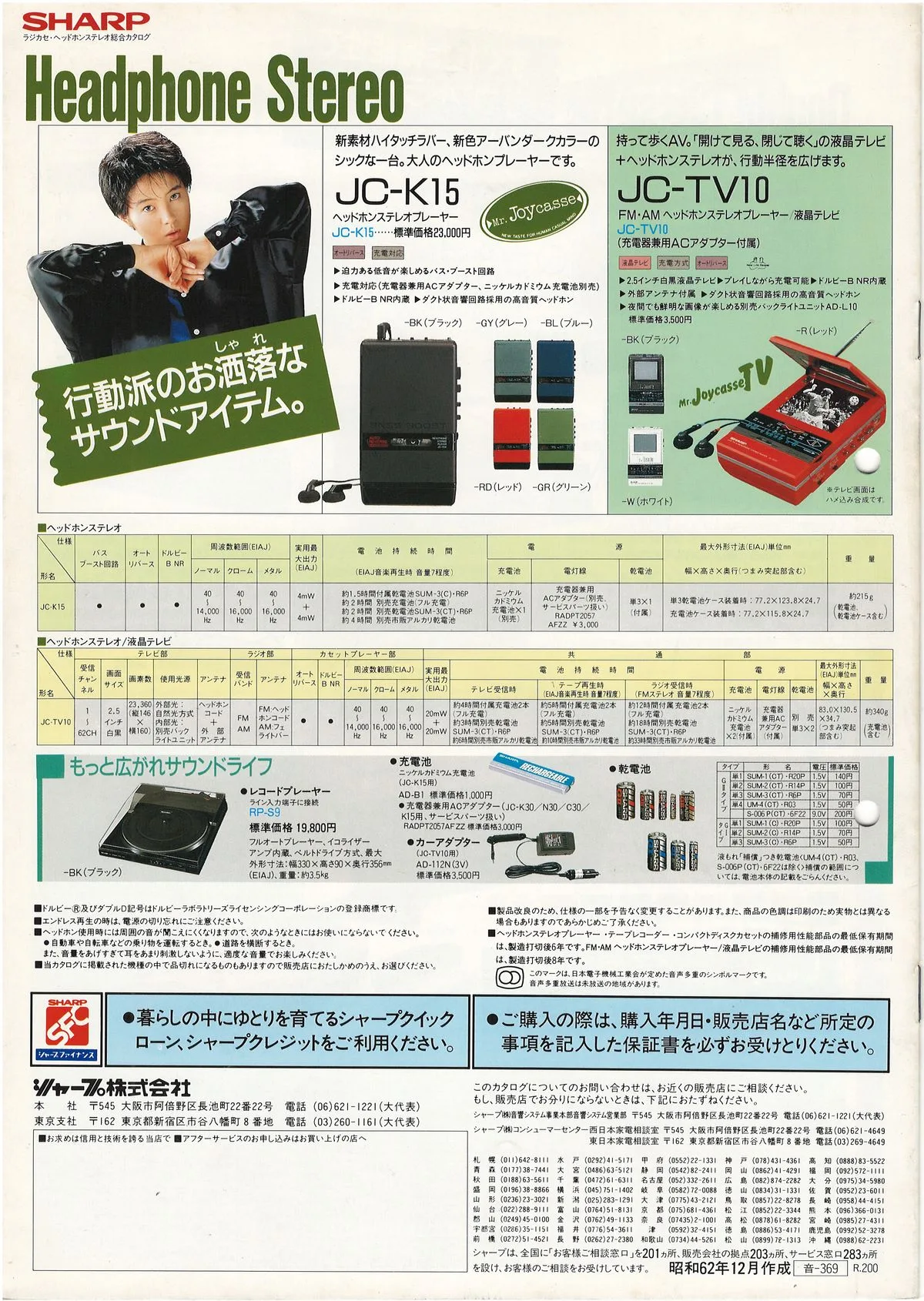 SHARP CD and Cassette (December 1987) — 6