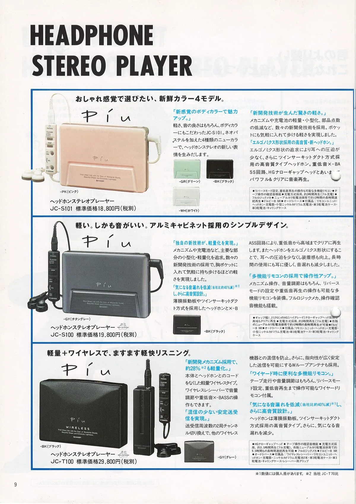 SHARP CD and Cassette Catalog, July 1990 — доп. 9