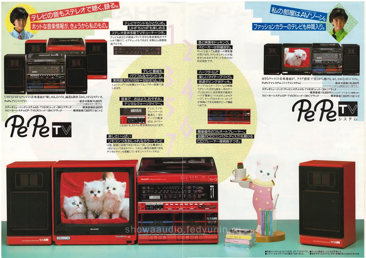 SHARP PePe TV, August 1985 — 2