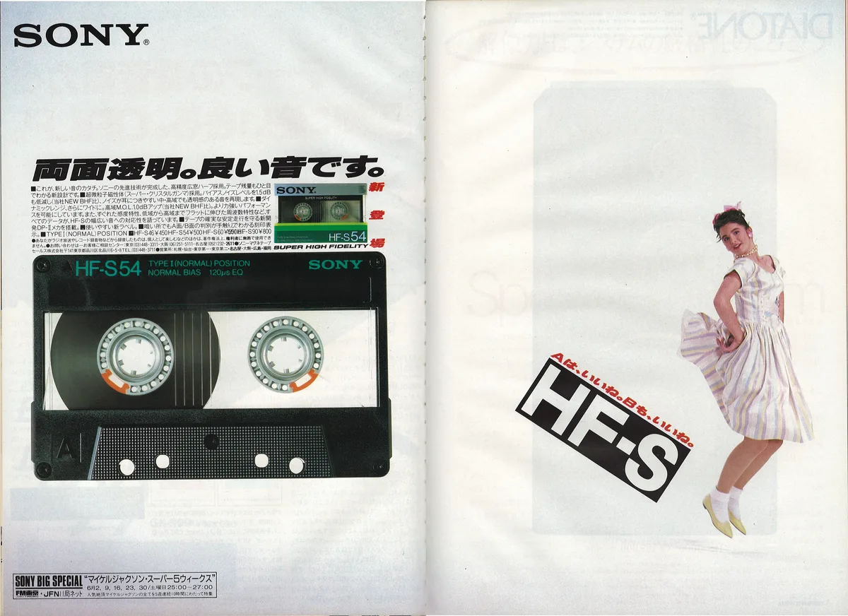 Sony Audio & Video Cassette April 1987 — доп. 1