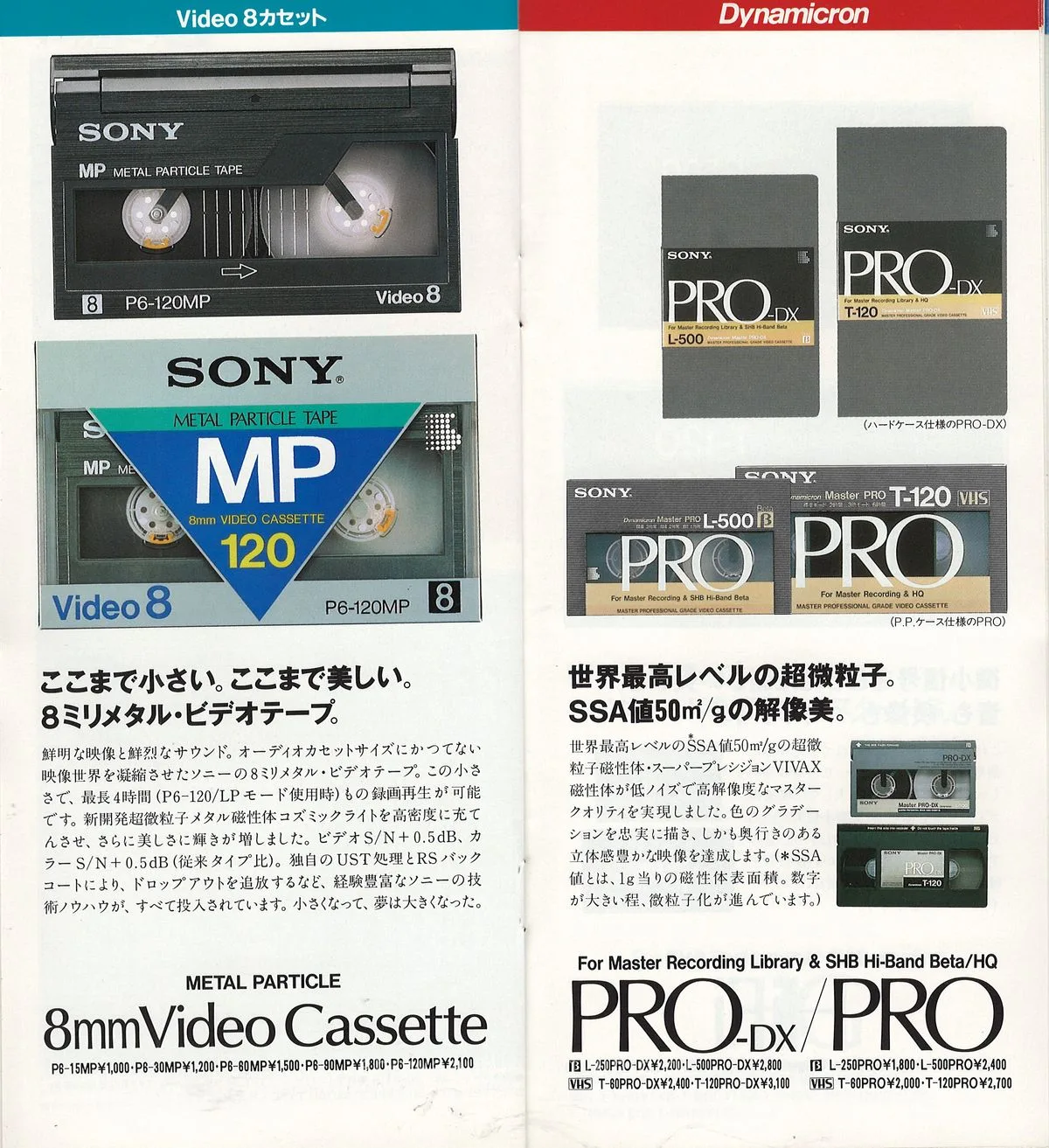 Sony Audio & Video Cassette April 1987 — 13