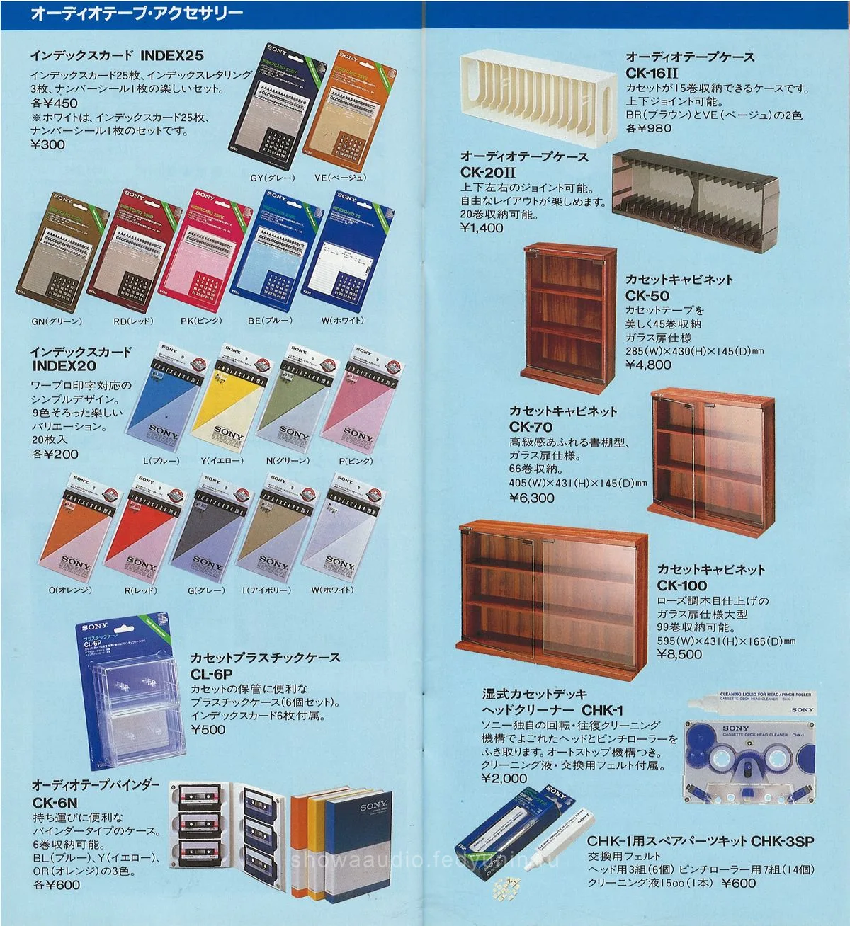 Sony Audio & Video Cassette April 1987 — 19