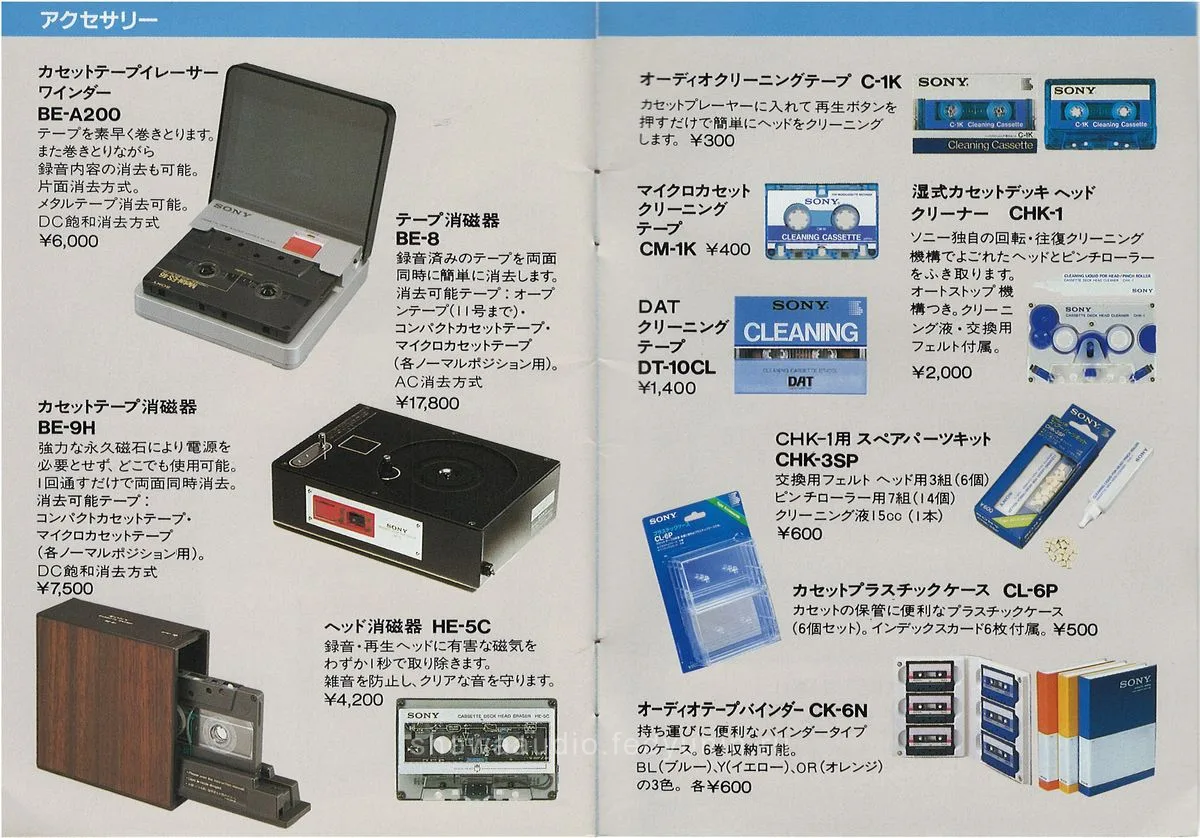 Sony Audio Cassette Catalog, April 1988 — 16