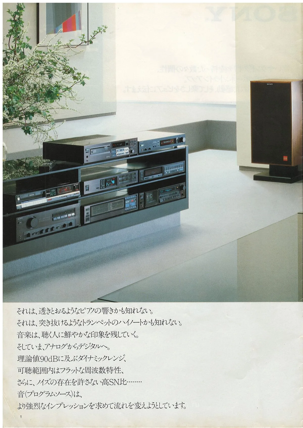 SONY Audio Components May 1984 — 2