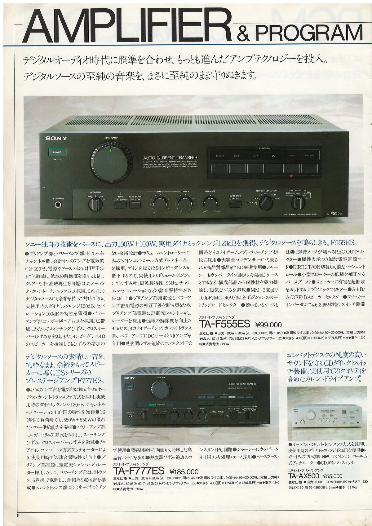 SONY Audio Components May 1984 — 6