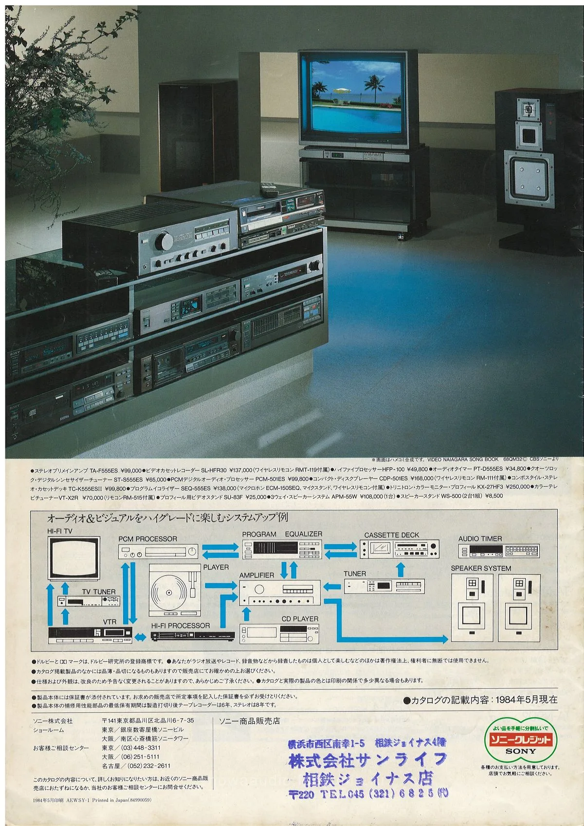 SONY Audio Components May 1984 — 16