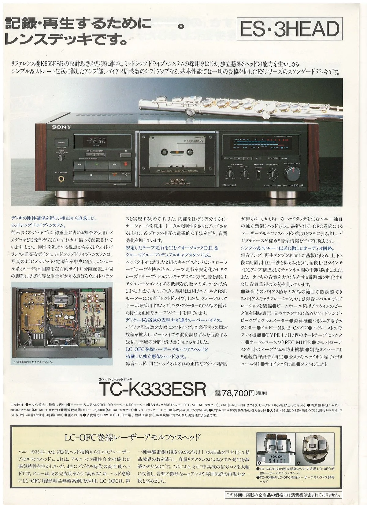 Sony Cassette Deck Catalog, April 1989 — 3