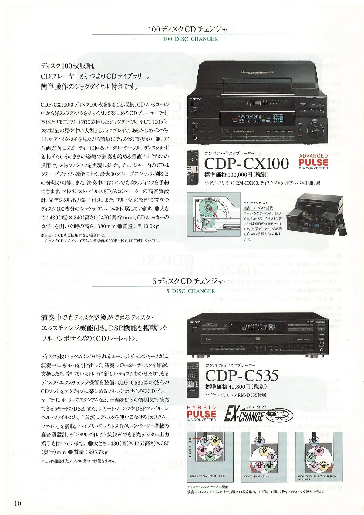 SONY CD ES — 10