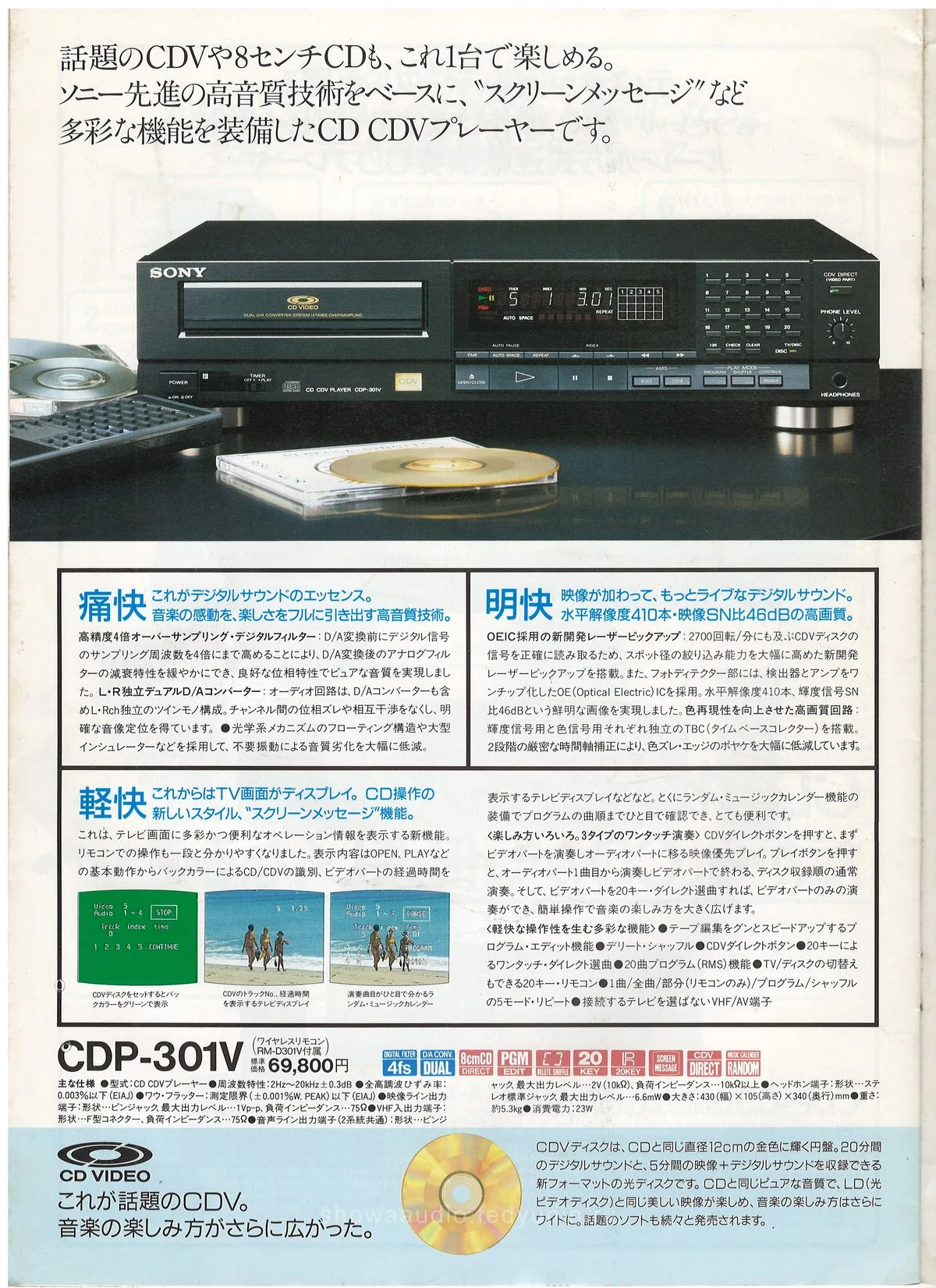 SONY CD Players September 1988 — extra 17