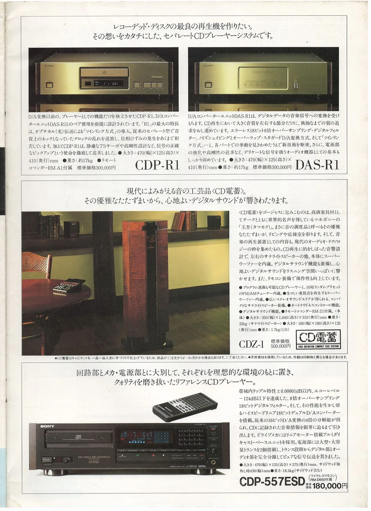SONY CD Players September 1988 — extra 18