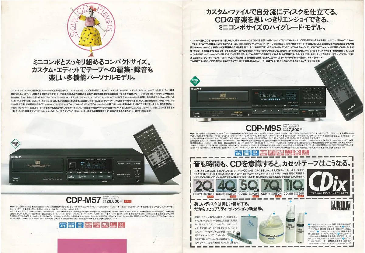 SONY CD Players September 1988 — 8
