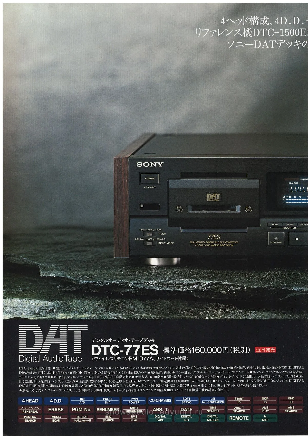 SONY DAT Decks Catalog, October 1990 — extra 5