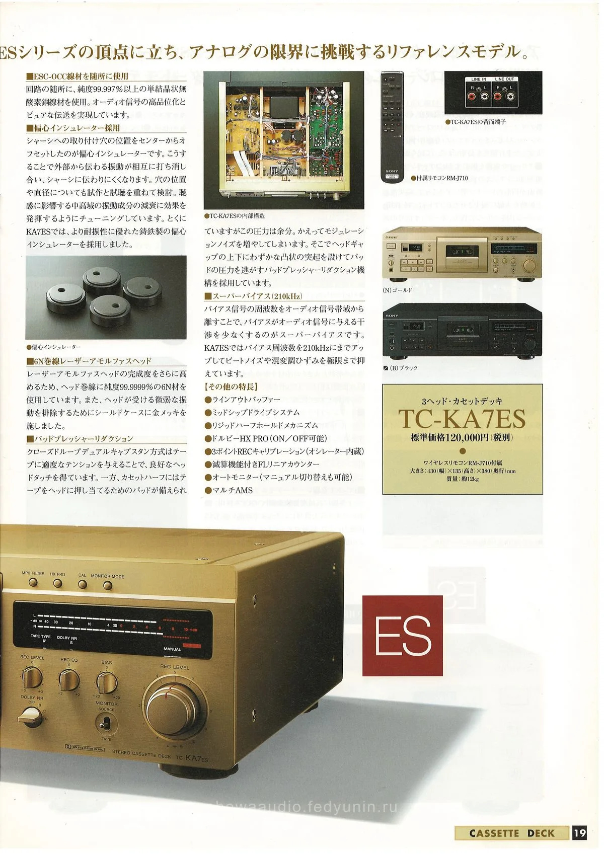 SONY ES. CD / Video CD / LD / Cassette / DAT. July 1998 — extra 6