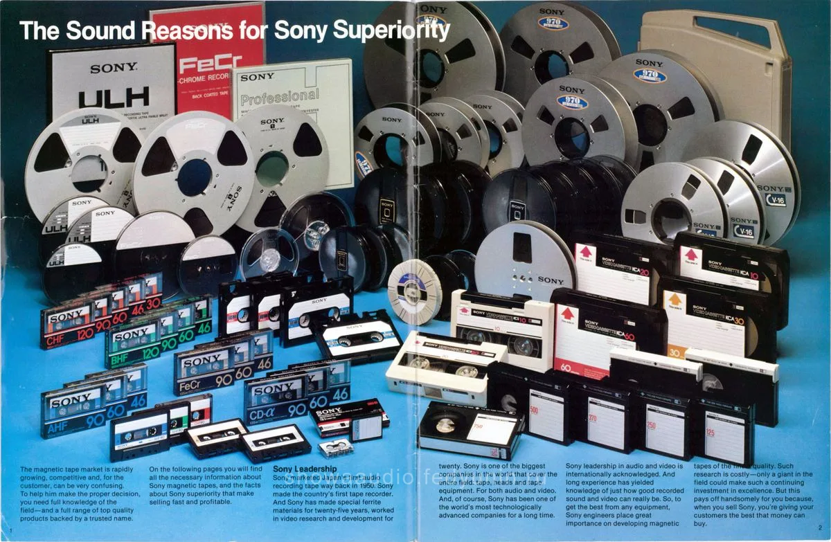 SONY Magnetic Tapes October 1979 - 2