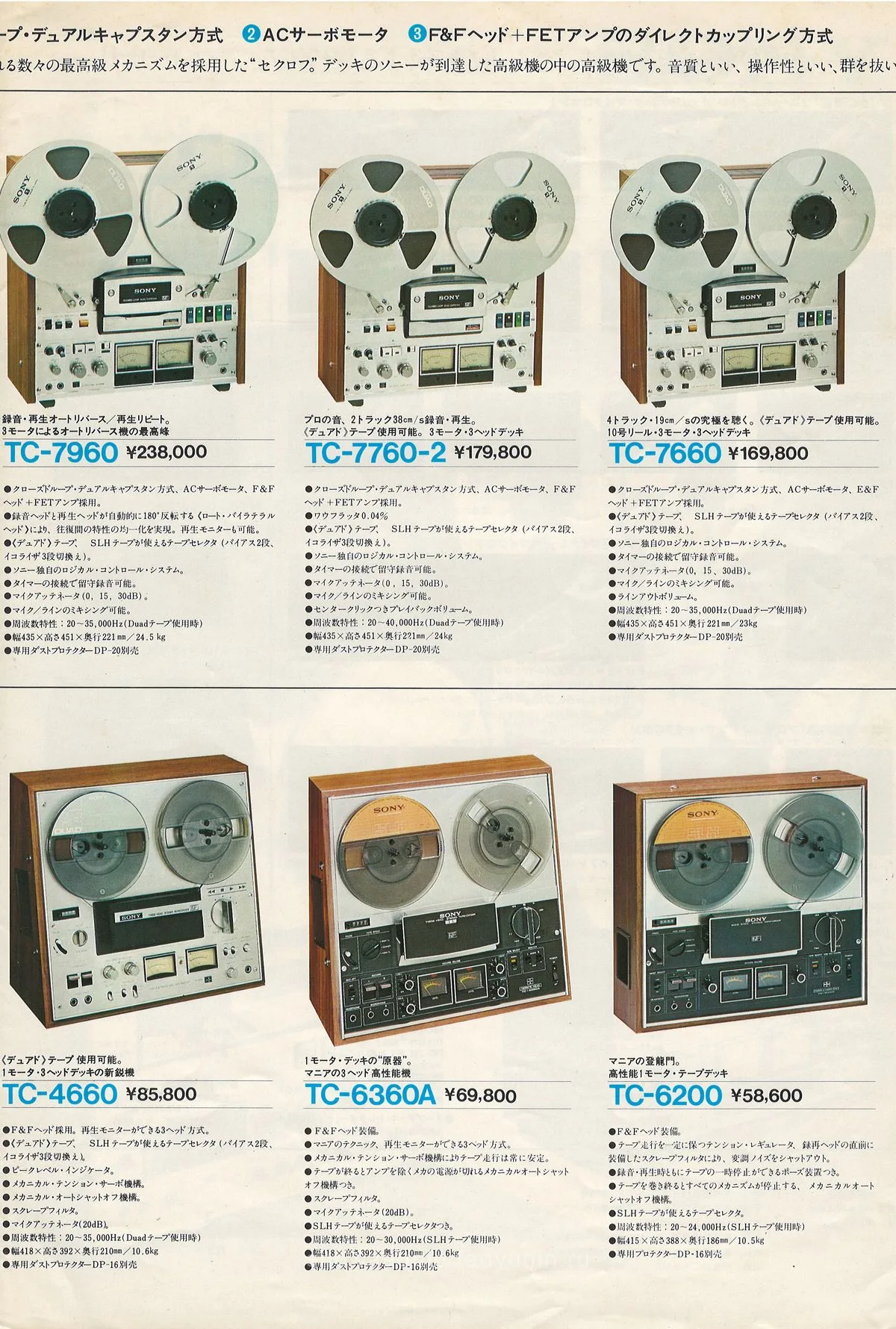 SONY Open Reel Decks — extra 2