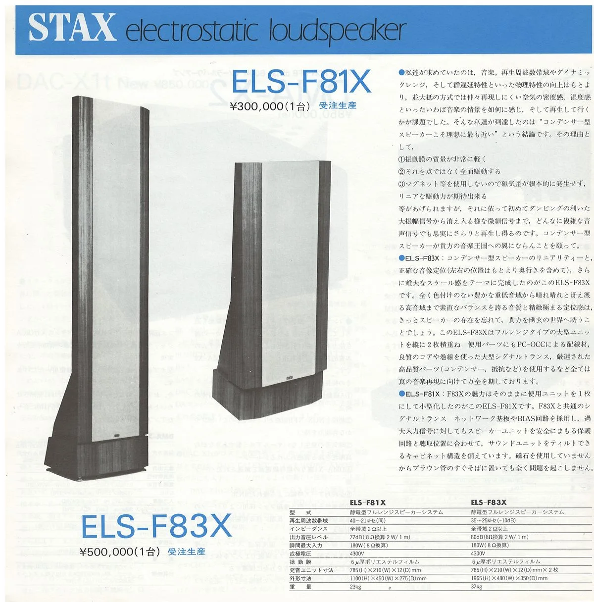 STAX Electrostatic Audio Products — 8