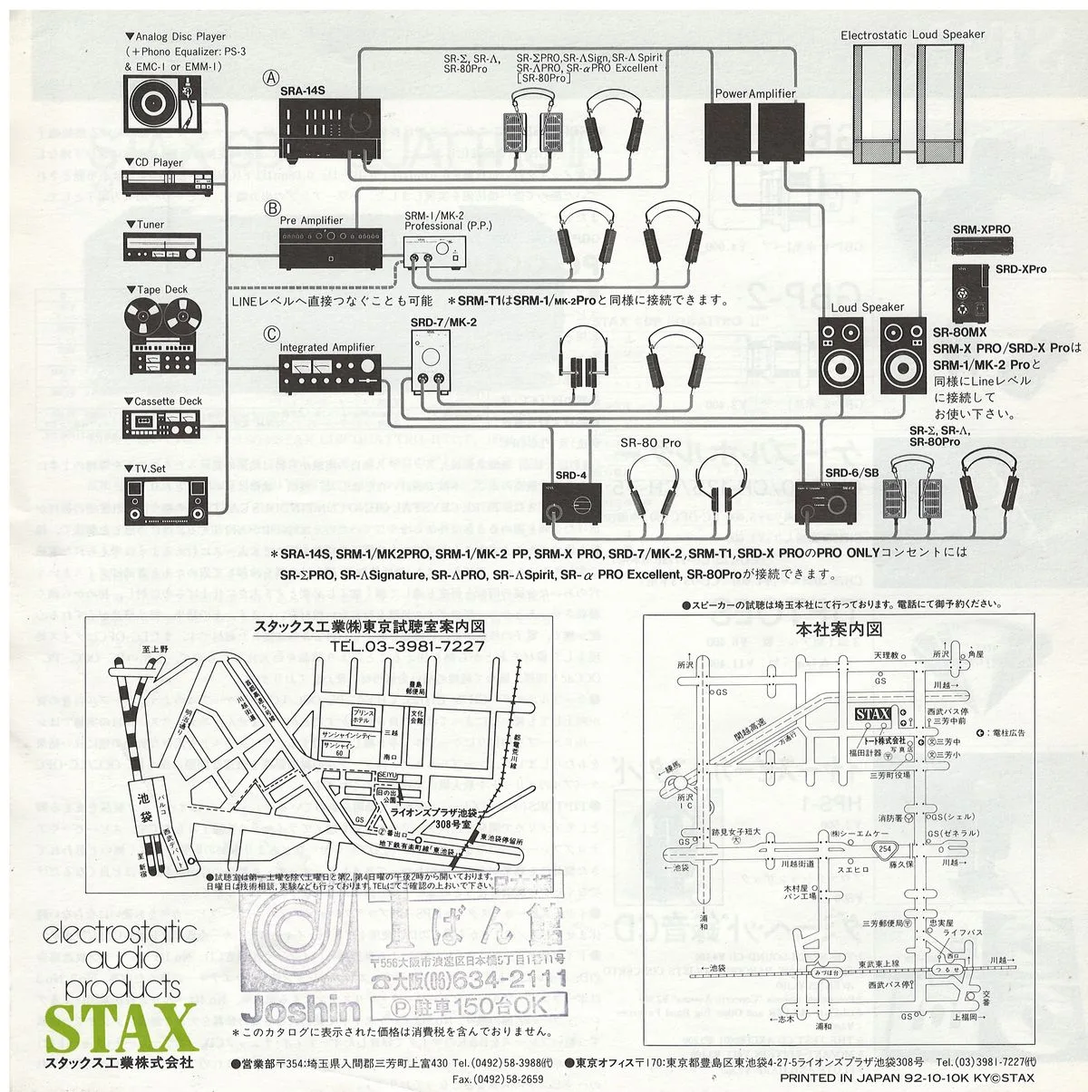 STAX Electrostatic Audio Products - 12