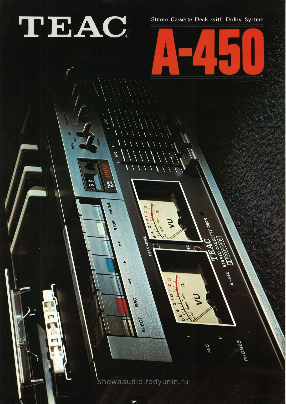 TEAC A-450 Stereo Cassette Deck — cover