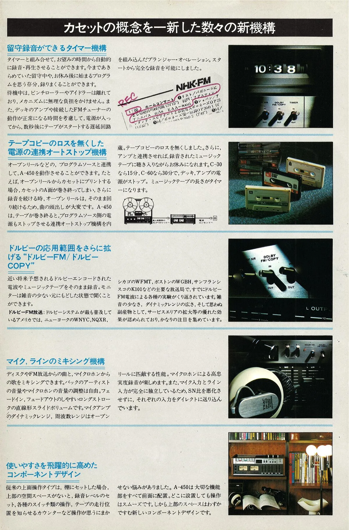 TEAC A-450 Stereo Cassette Deck — 4