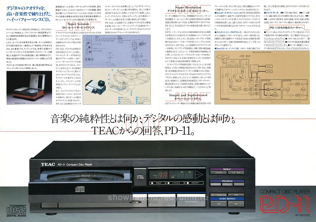 TEAC CD Player PD-11 — 2