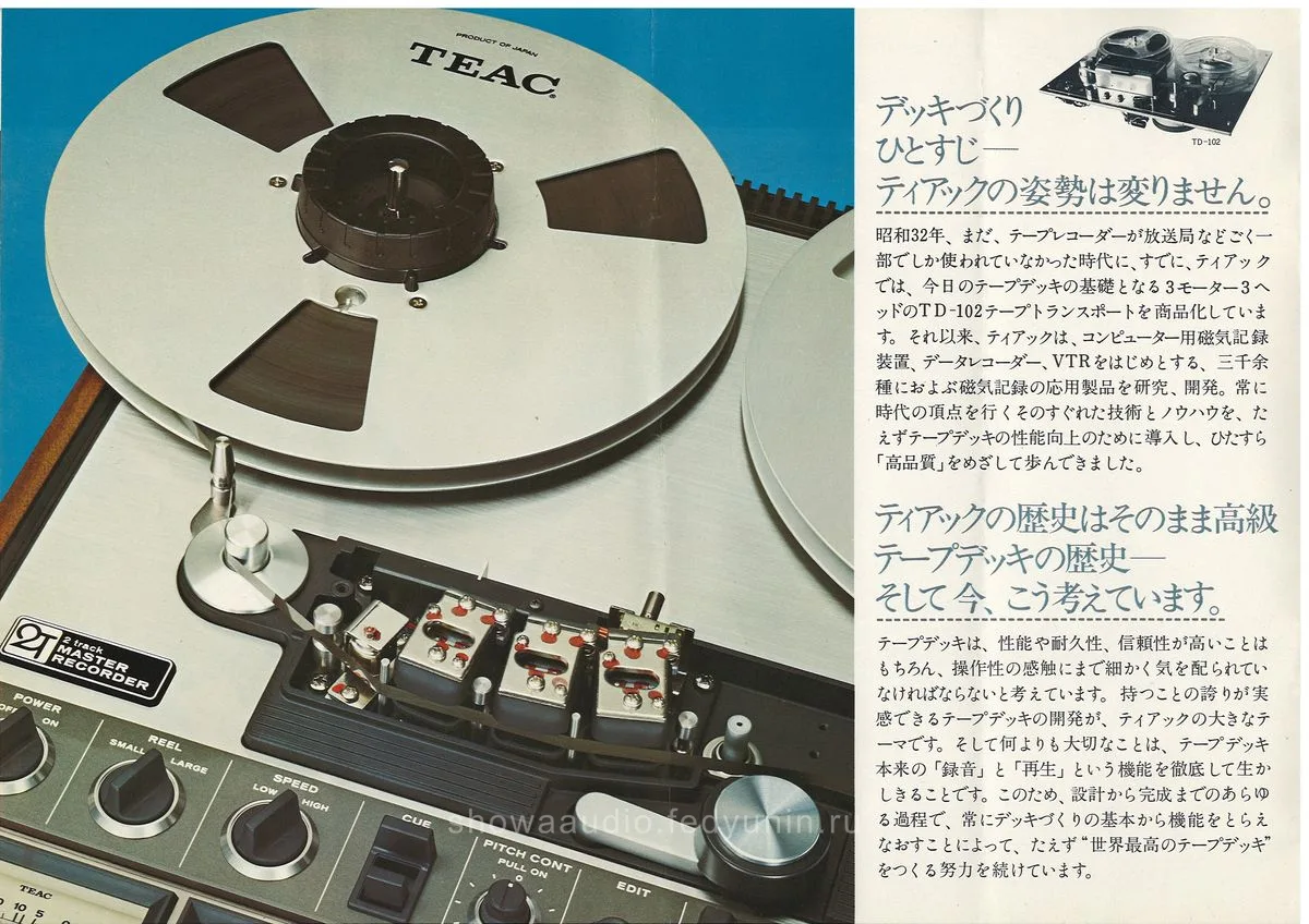 TEAC Open Reel Deck Series — 2