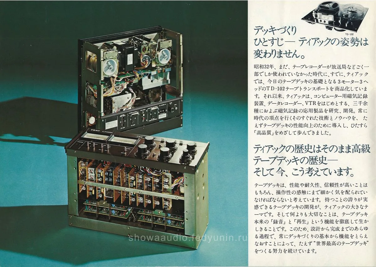 TEAC Open Reel Deck Series — 2