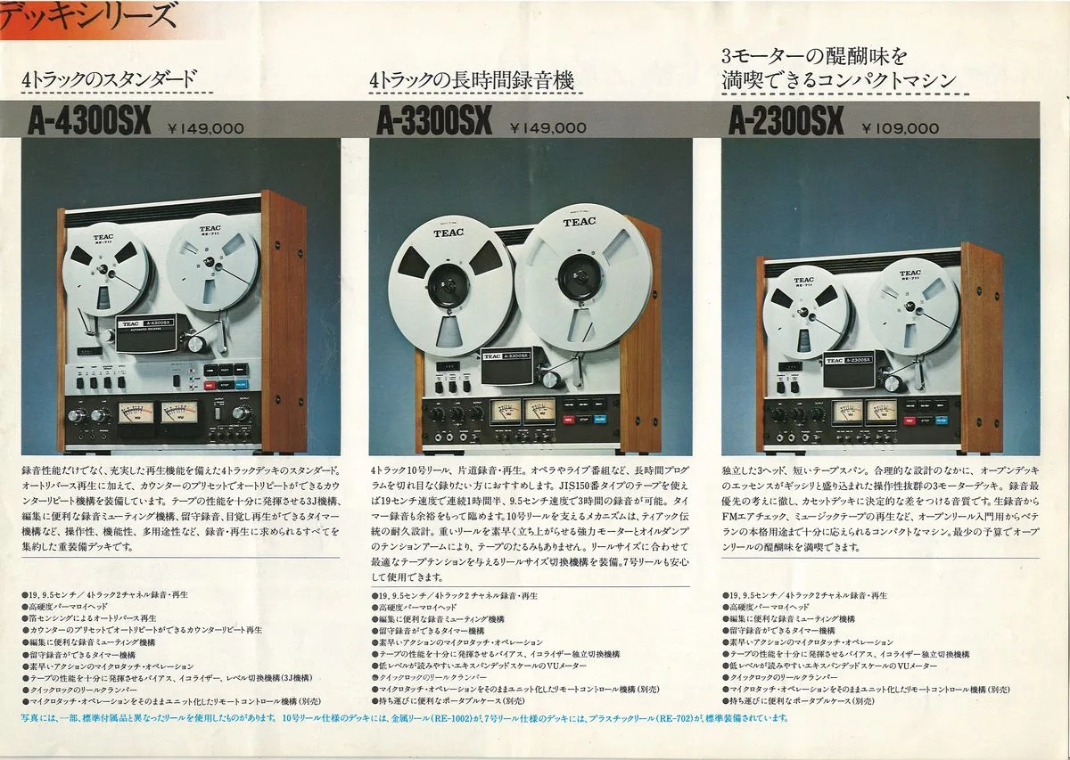 TEAC Open Reel Deck Series — 5
