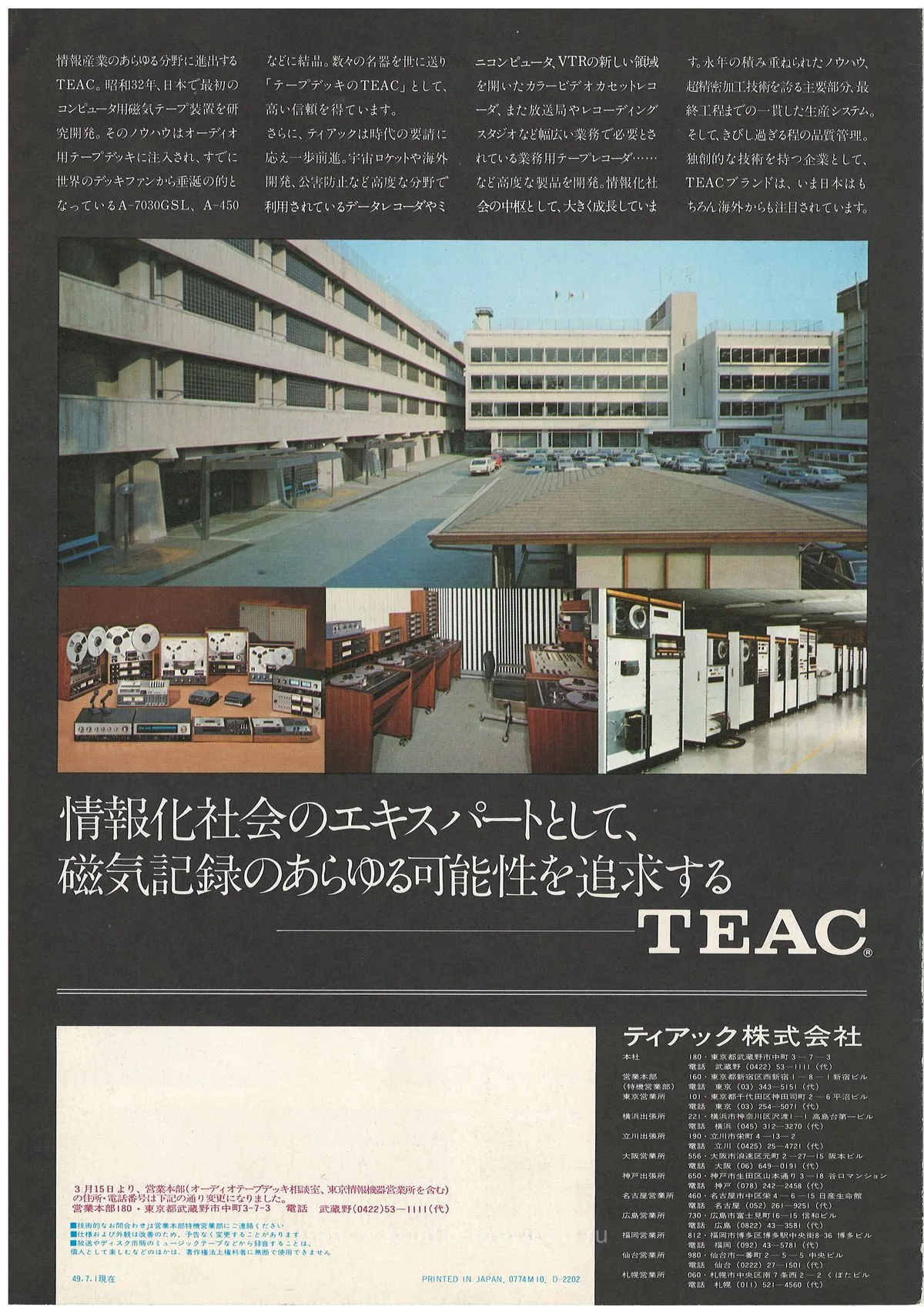 TEAC T-1600 Series Cassette Duplicator — 4