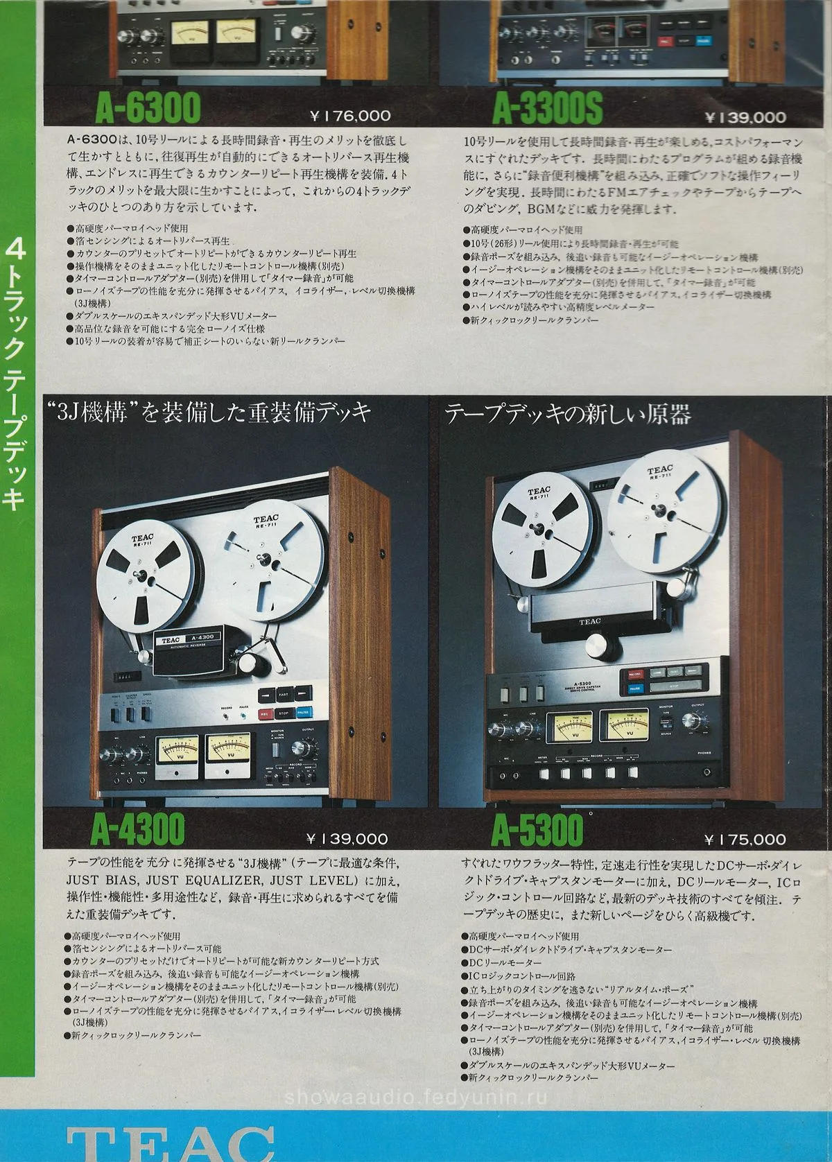 TEAC Cassette & Open Reel Tape Deck Series — доп. 5