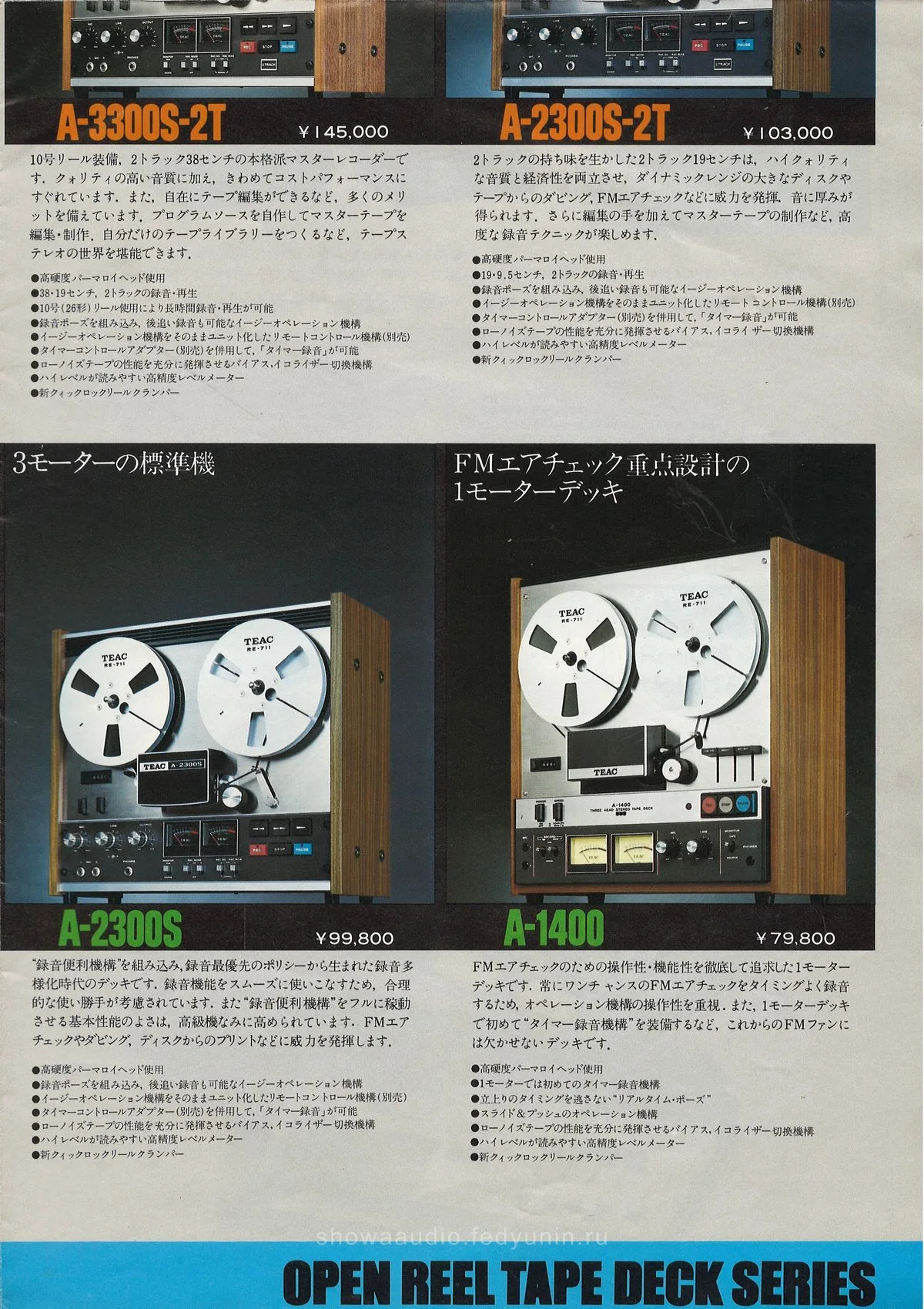 TEAC Cassette & Open Reel Tape Deck Series — доп. 6