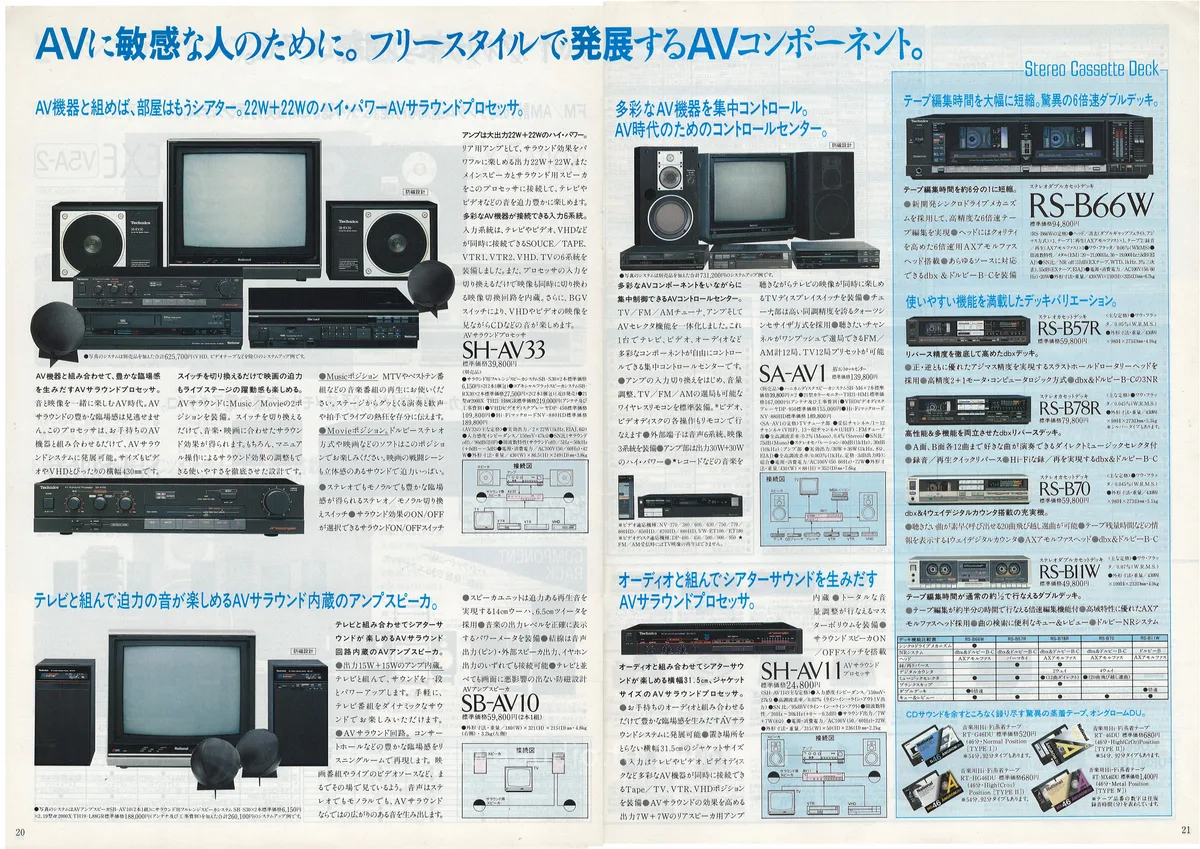 Technics Stereo Catalog 1985.08 - 11