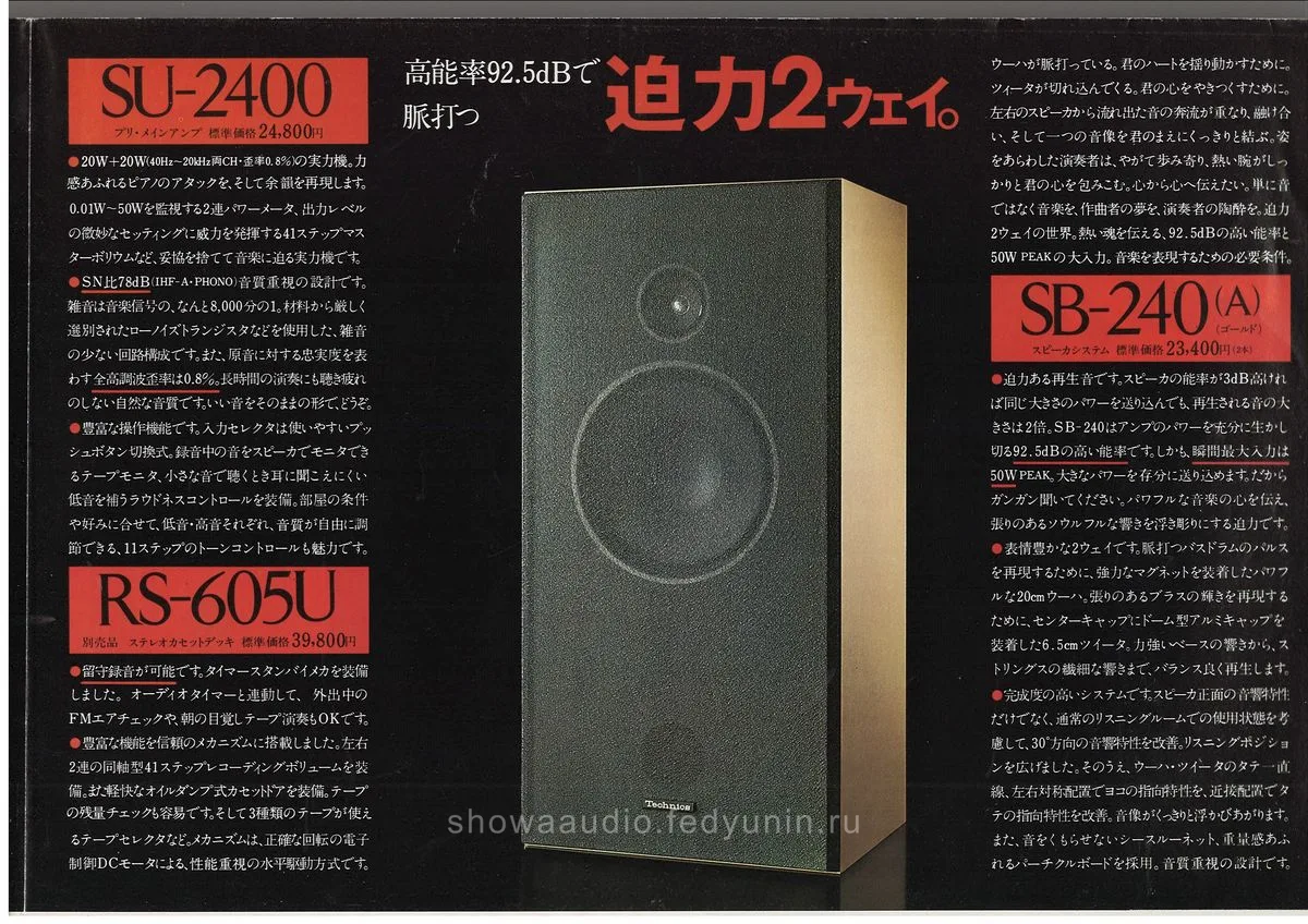 TECHNICS Audio YOU-OZ DD — 4