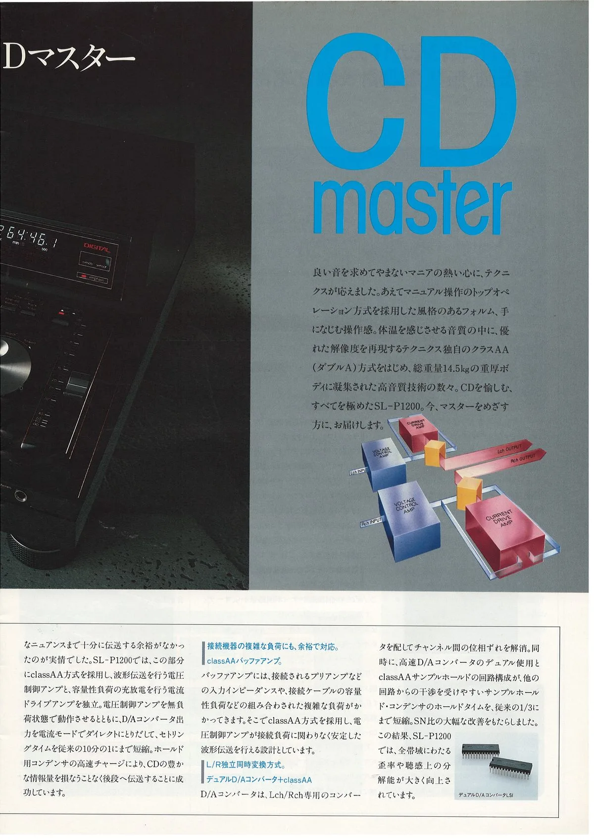 Technics CD Player General Catalog, February 1987 - extra 2