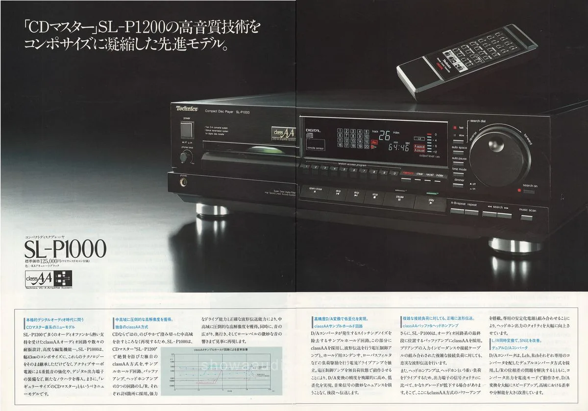 Technics CD Player General Catalog, February 1987 - 4