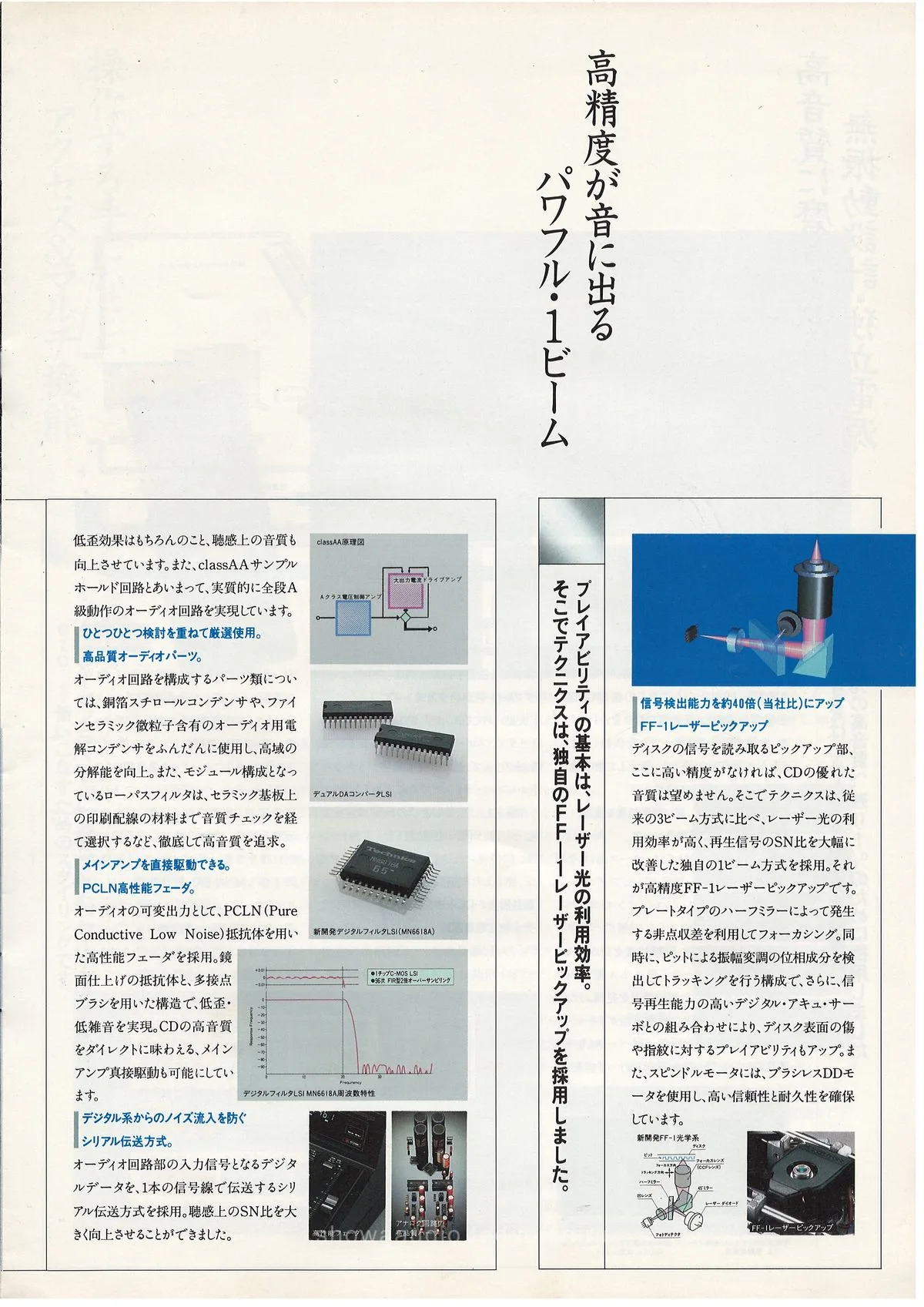 Technics Compact Disc Player Line-UP, July 1986 - доп. 4