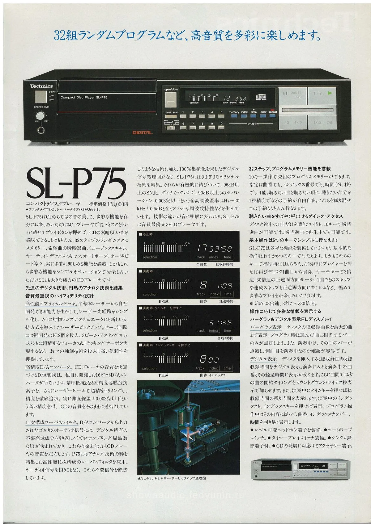 Technics CD Players. February 1984 - 2