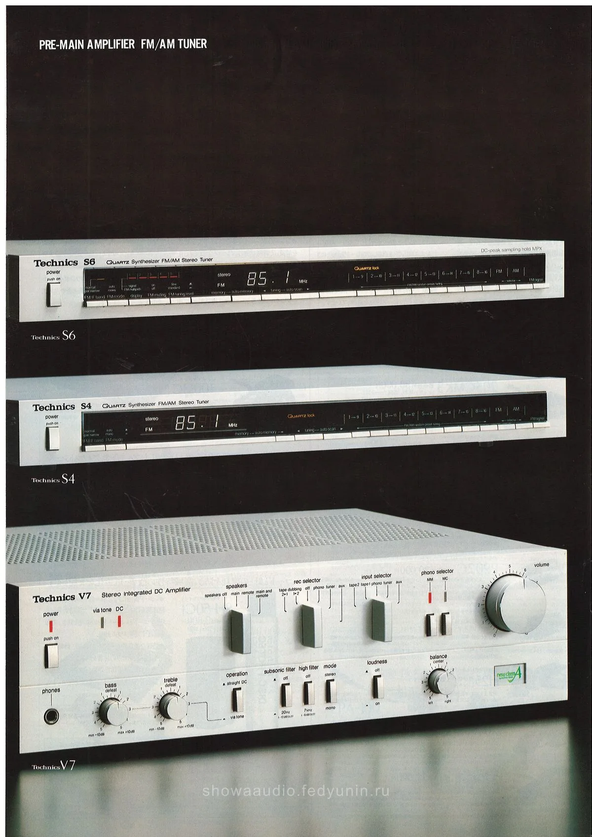 Technics Component Line-Up, September 1981 - 10