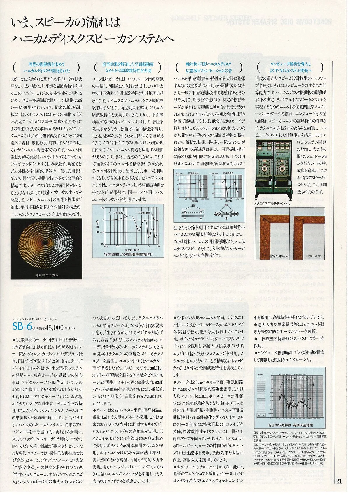 Technics Component Line-Up, September 1981 - 21
