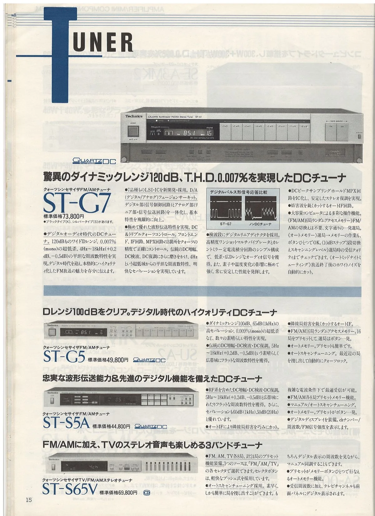 Technics Component Line-Up, May 1984 - 16
